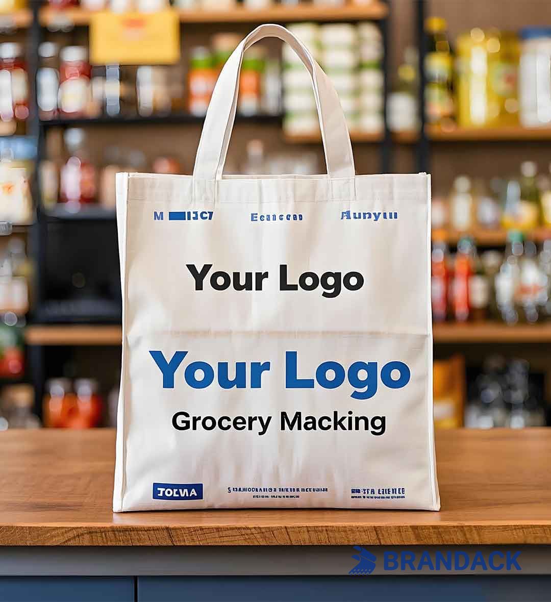 Custom Grocery Bags Manufacturer with Brand Packaging Design