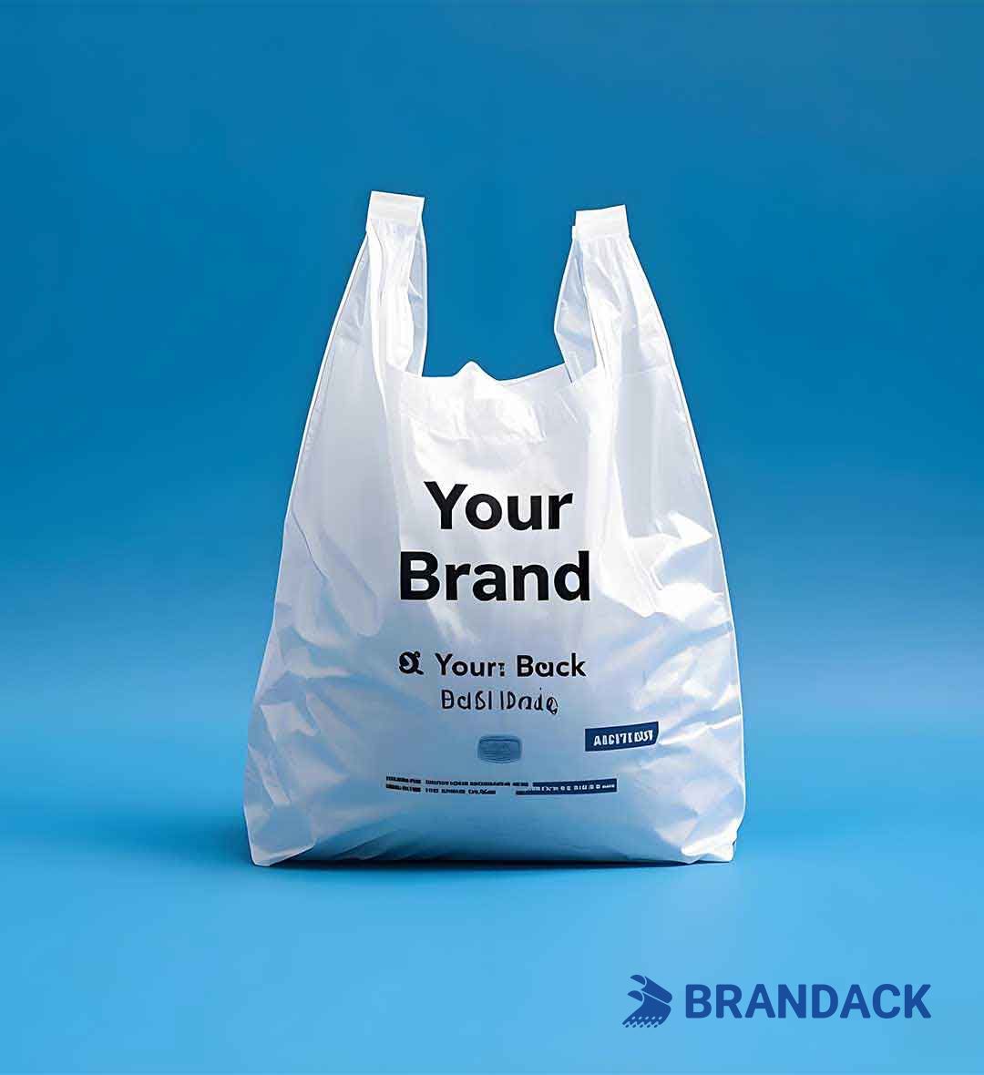 Custom Plastic Grocery Bags Bulk with Your Logo for Growing Business