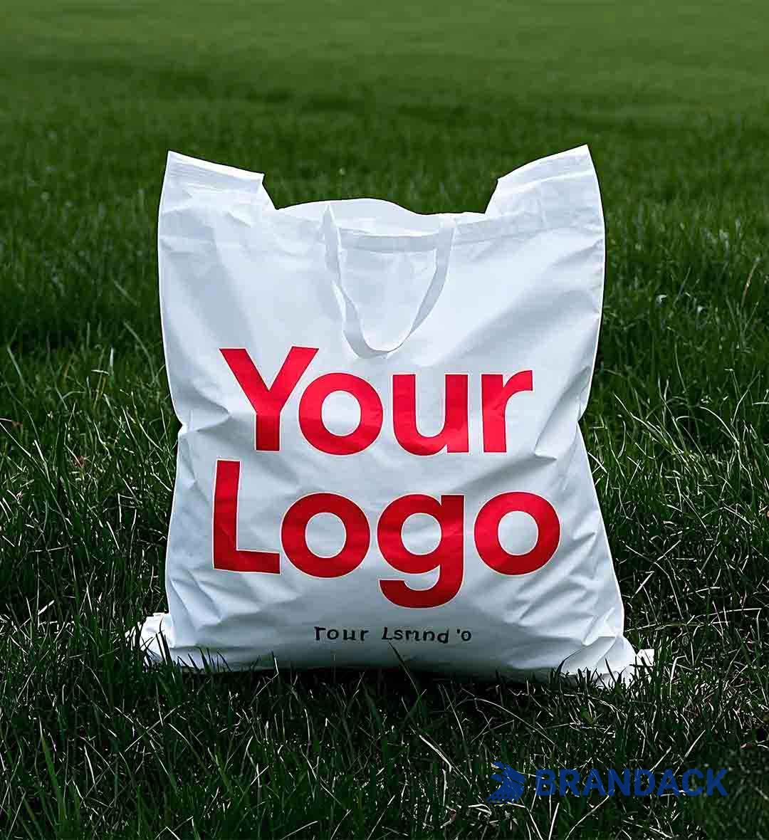 Personalized Printed Plastic Grocery Bags Wholesale No Minimum