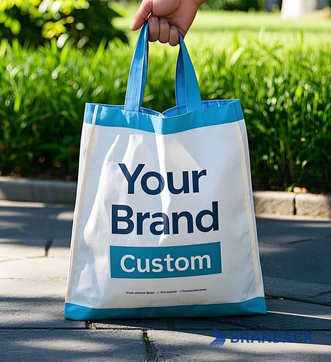 Bespoke Paper Grocery Bags Bulk | Custom Printed Bag with Logo