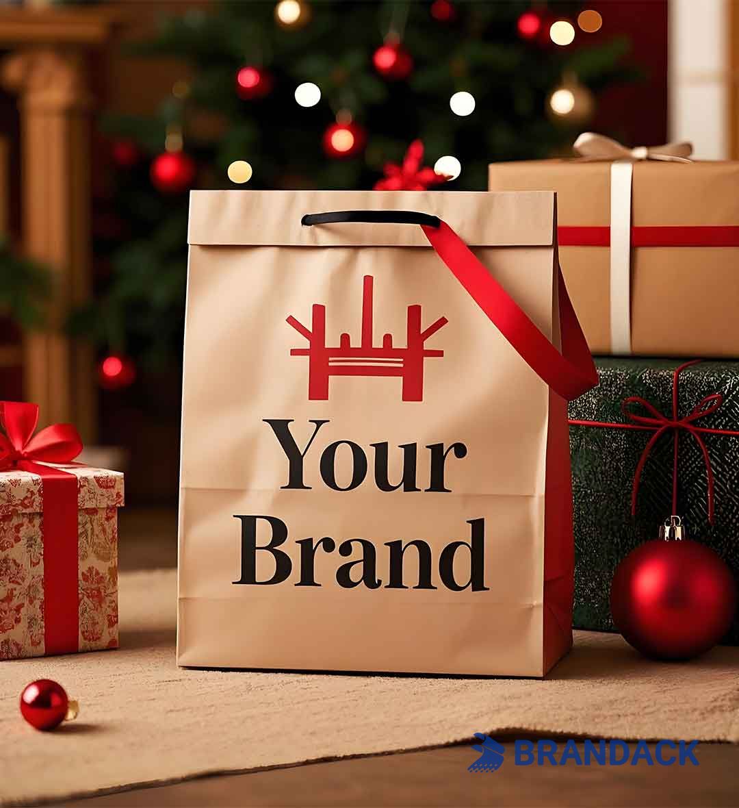 Custom Xmas Goodie Bags Wholesale | Bulk Christmas Present Bags