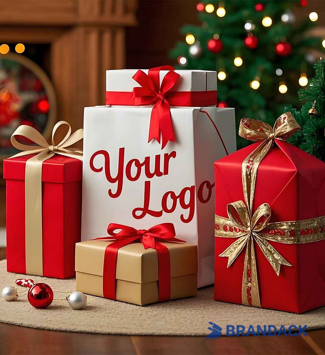 Custom Xmas Goodie Bags Wholesale | Bulk Christmas Present Bags