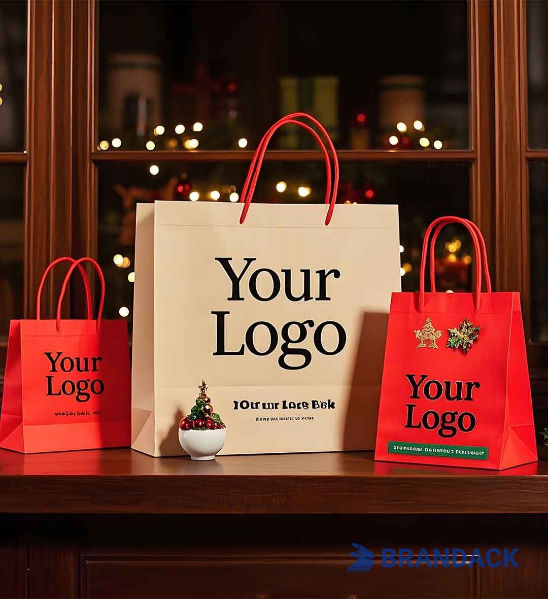 Custom Xmas Gift Bags Bulk | Bespoke Christmas Gift Bags Wholesale