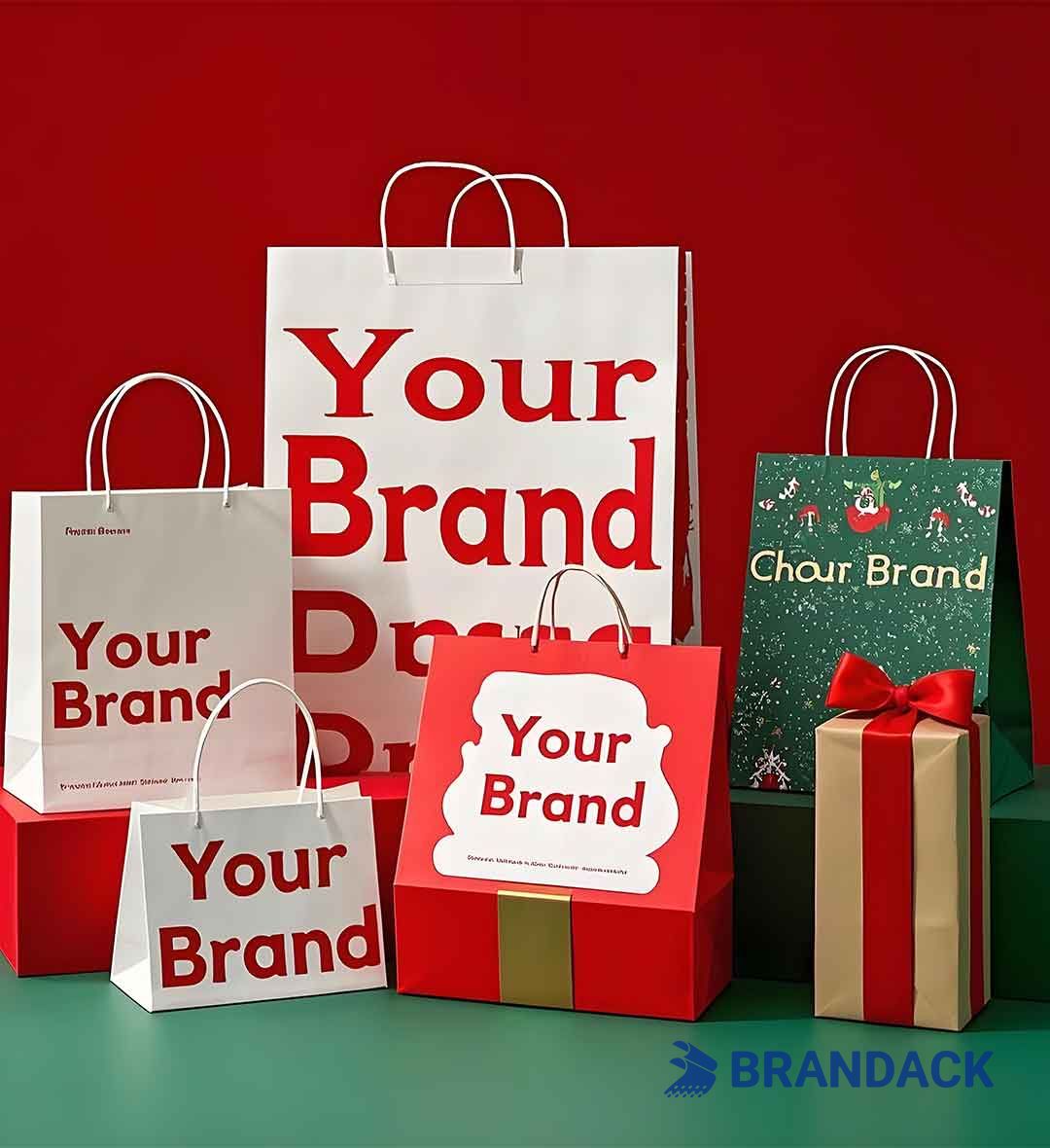 Custom Xmas Gift Bags Bulk | Bespoke Christmas Gift Bags Wholesale