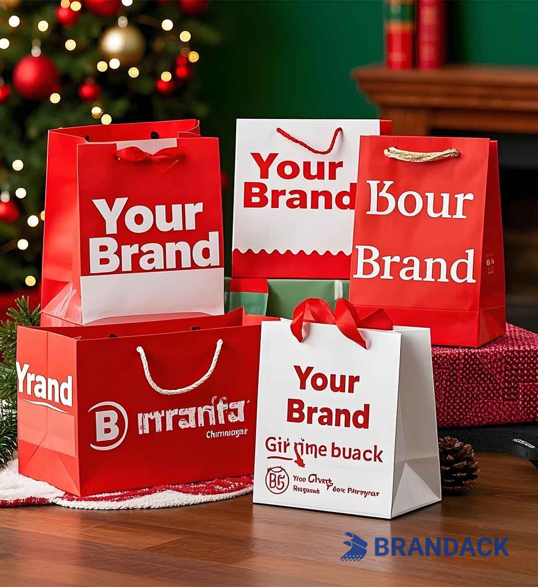 Bespoke Gift Bags Bulk Christmas | Custom Gift Bag Supplier