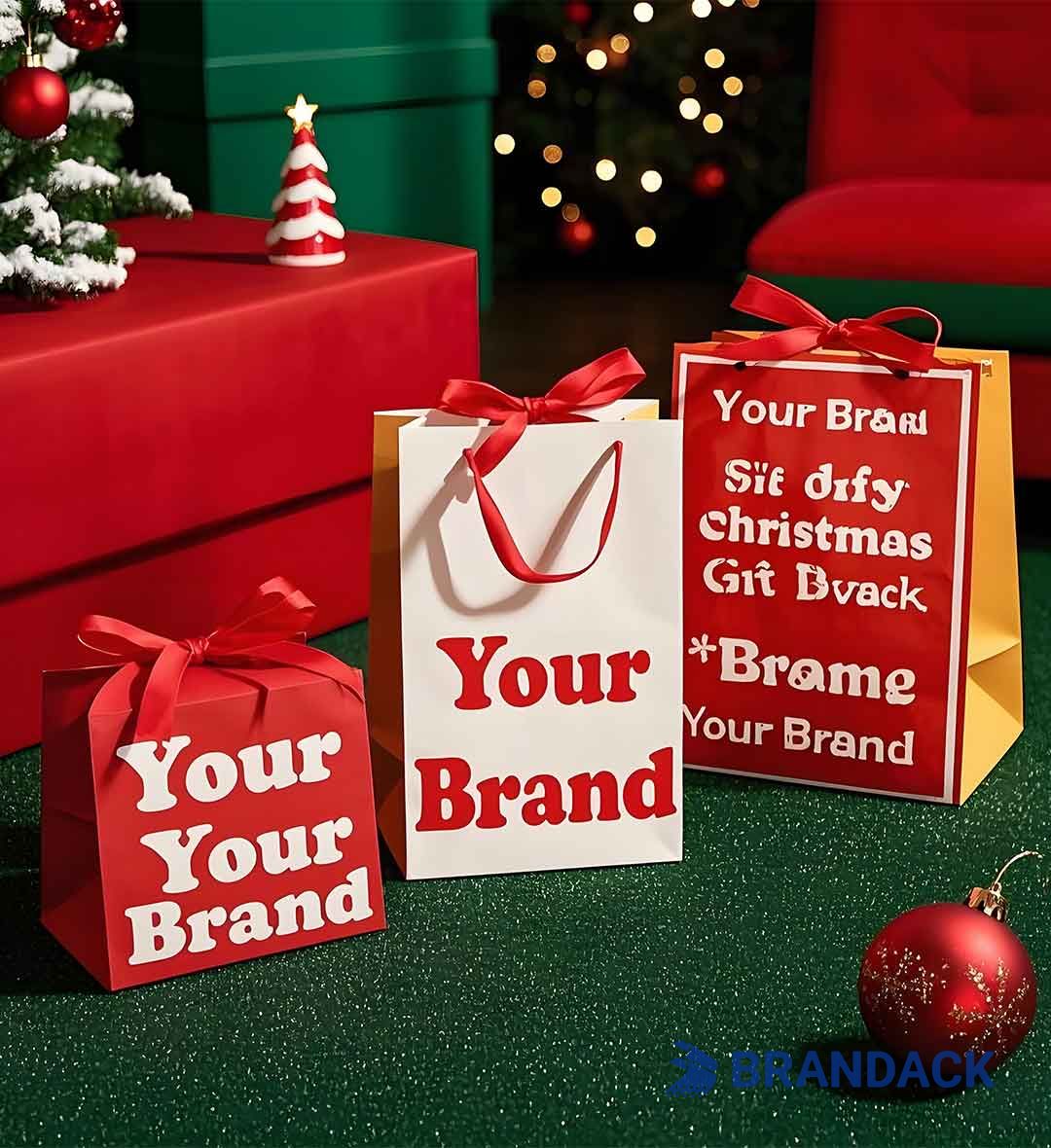 Bespoke Gift Bags Bulk Christmas | Custom Gift Bag Supplier