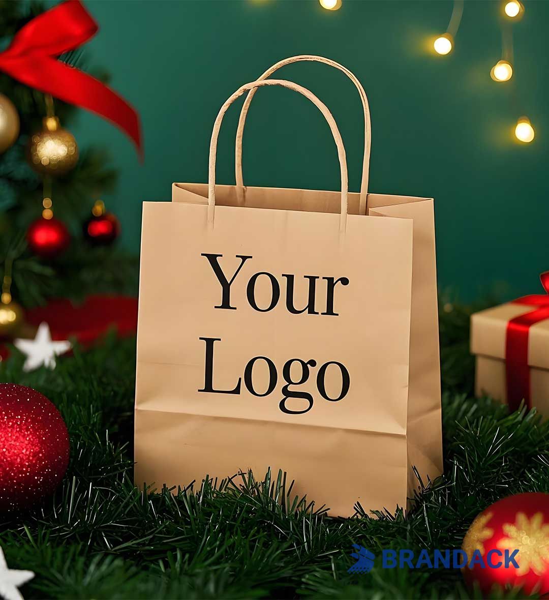 Personalized Small Christmas Gift Bags in Bulk Wholesale