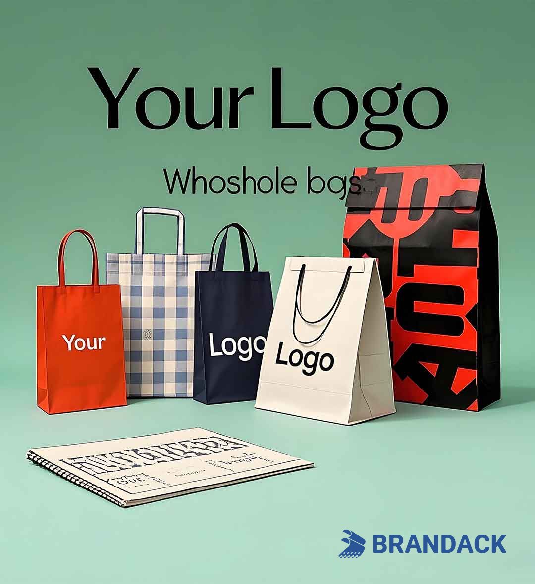 Custom Gift Bags Wholesale Bulk Supplies with Design Service