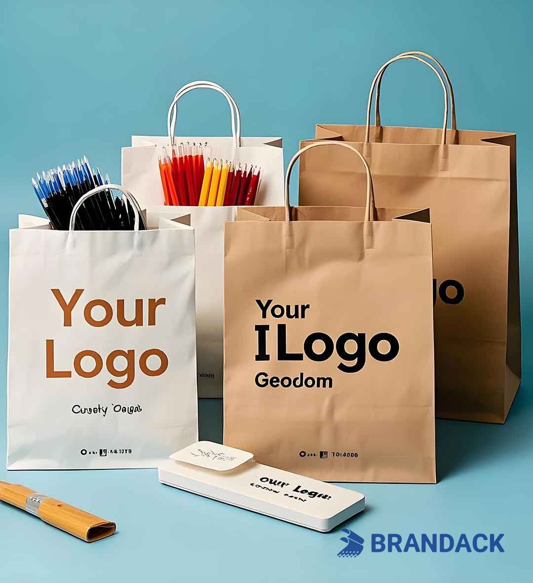 Customised Wholesale Goodie Bags in Bulk Printed with Your Logo