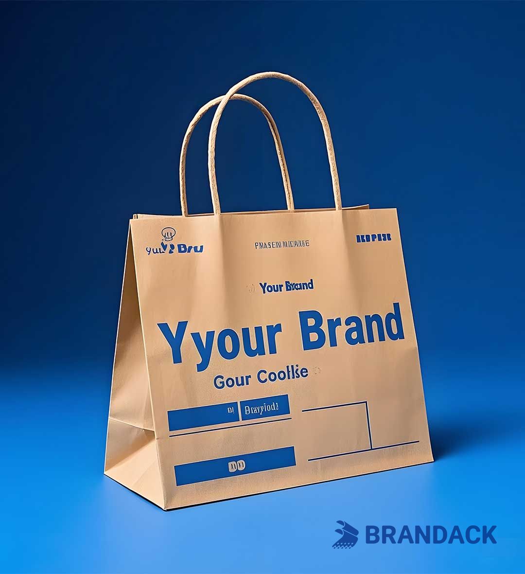Personalised Paper Thank You Goodie Bags Printed with Your Logo