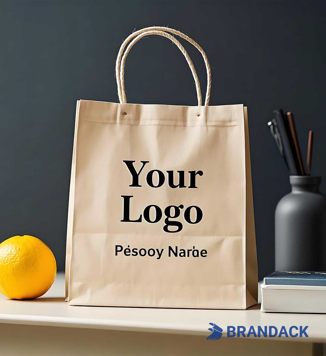 Personalised Paper Thank You Goodie Bags Printed with Your Logo