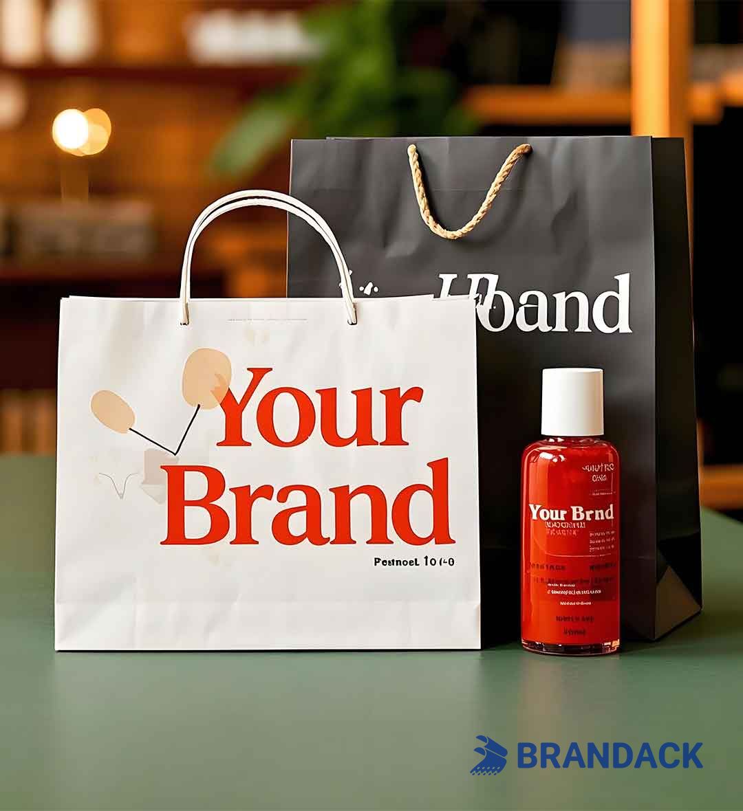 Personalised Paper Thank You Goodie Bags Printed with Your Logo