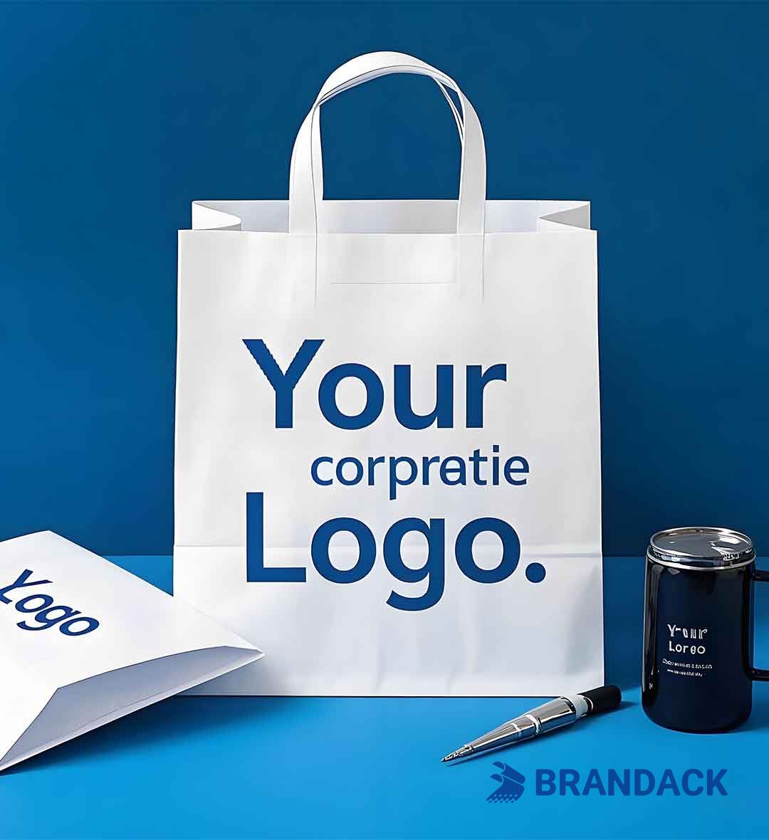 Custom Corporate Gift Bags for Events and Business with Brand Design