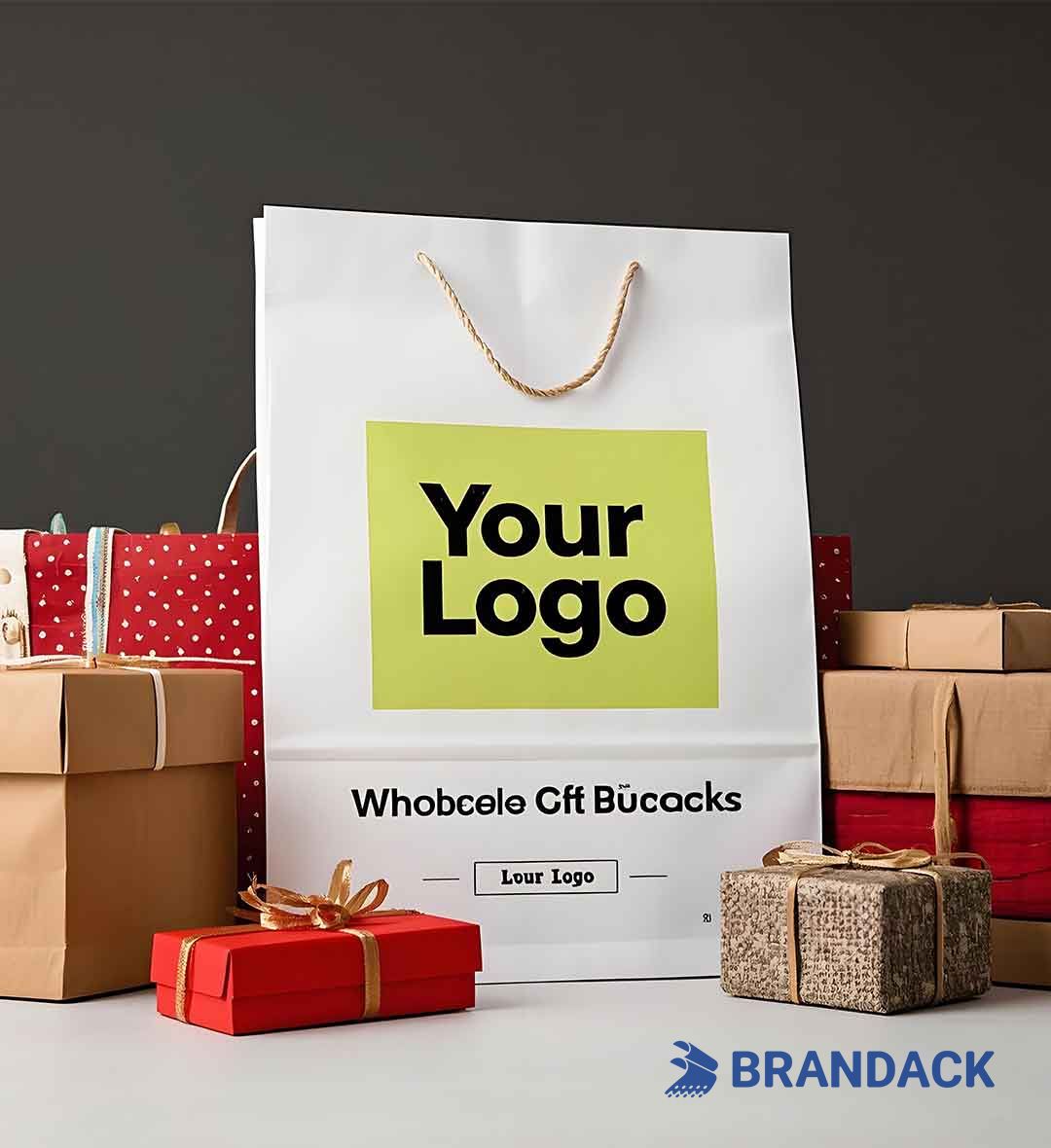 Custom Wholesale Gift Bags with Logo in Bulk to Boost Your Brand