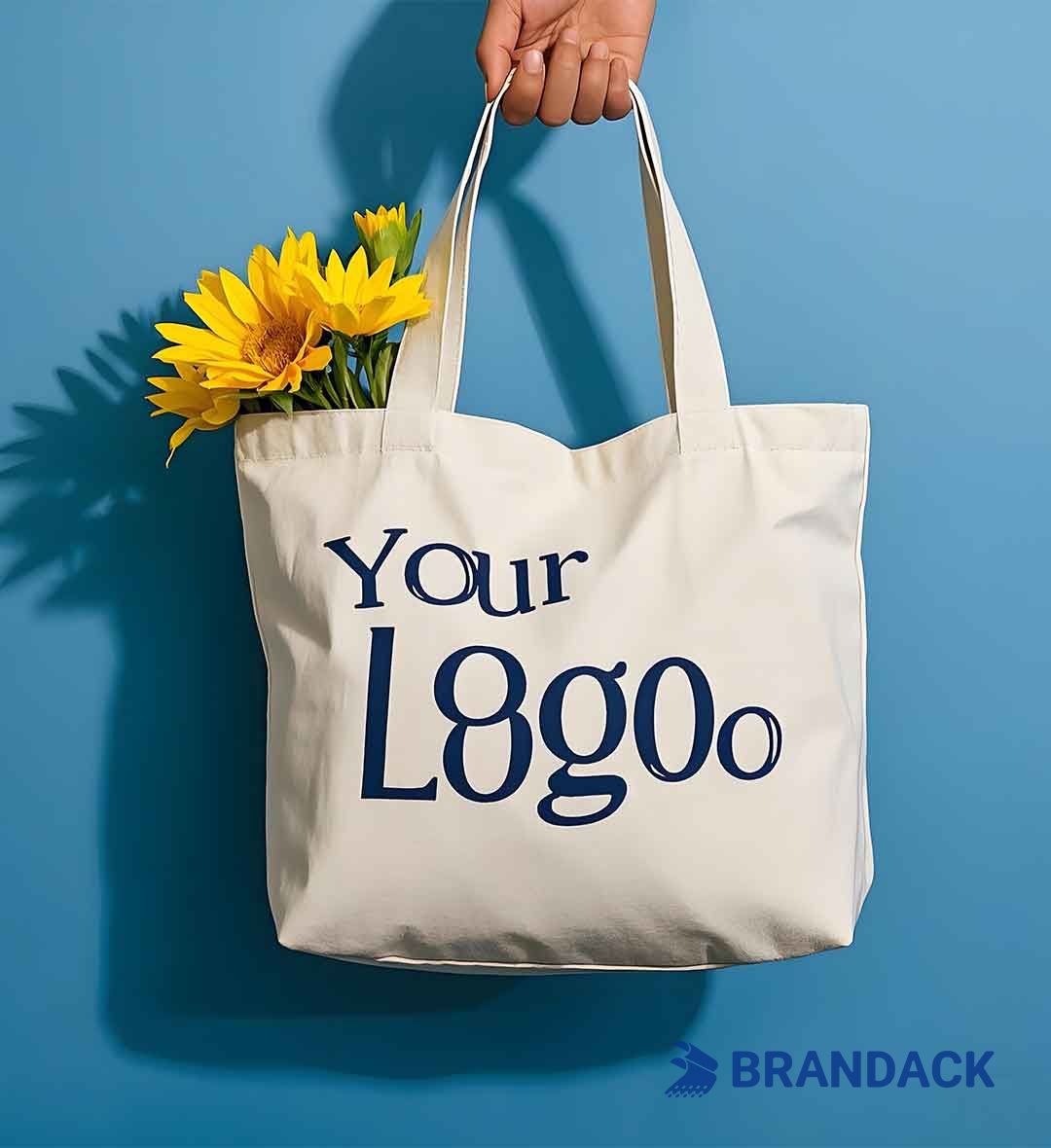 Custom Canvas Tote Bags Bulk Printed with Your Logo