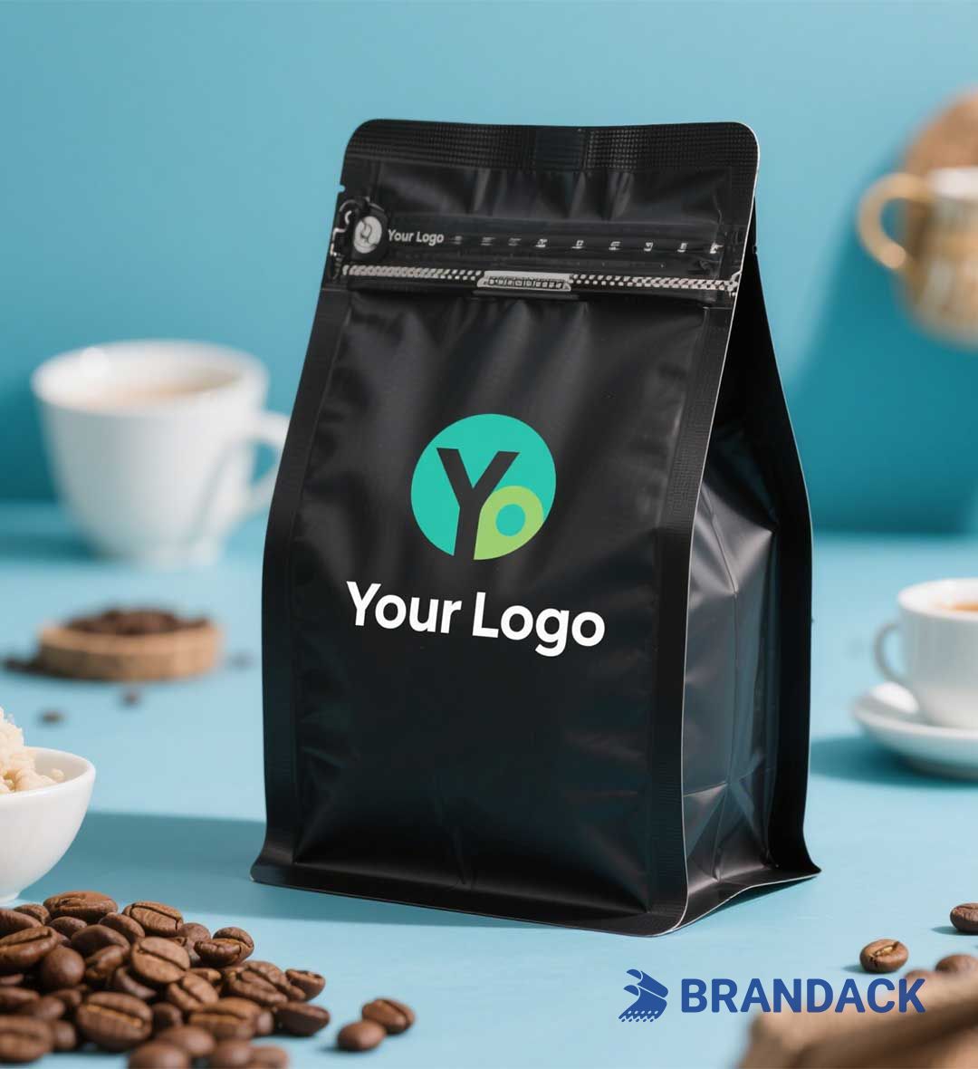 Custom Tea Stand Up Pouches | Printed Packaging Plastic Bags with Logo