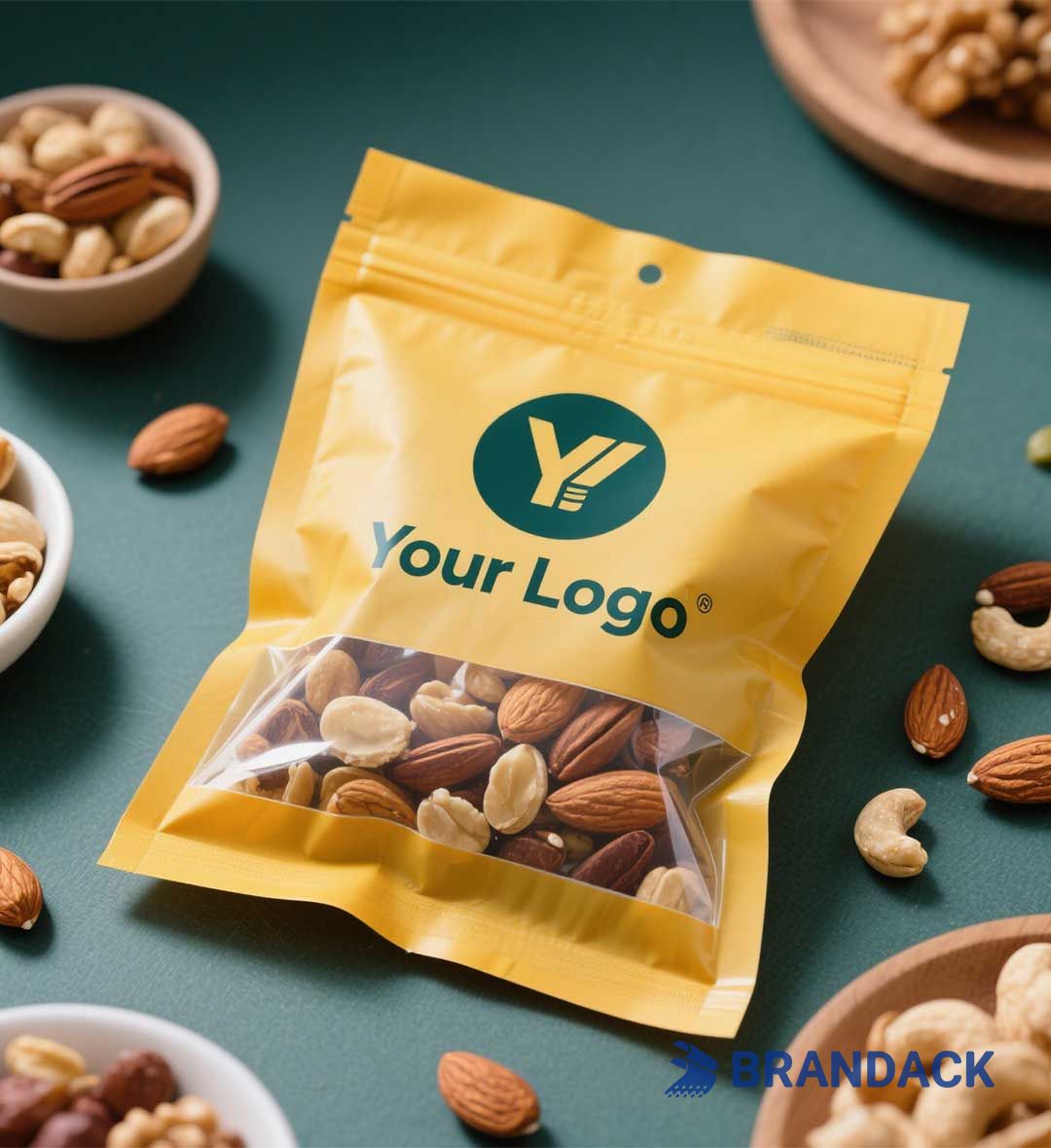 Custom Printed Stand-up Pouches with Window to Stand Out