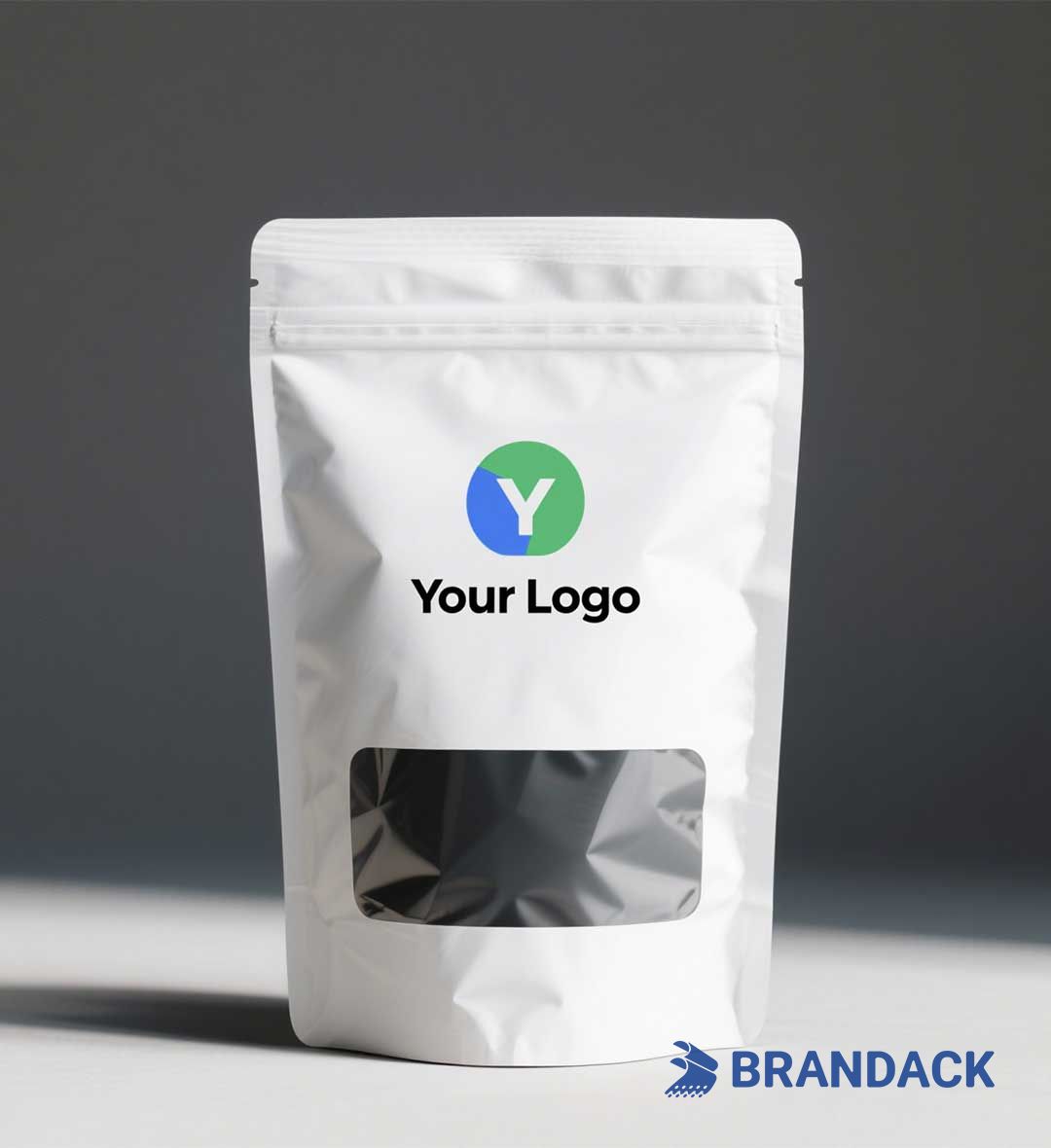 Stand Up Pouch Bags with Window | Design Your Own Pouches Packaging