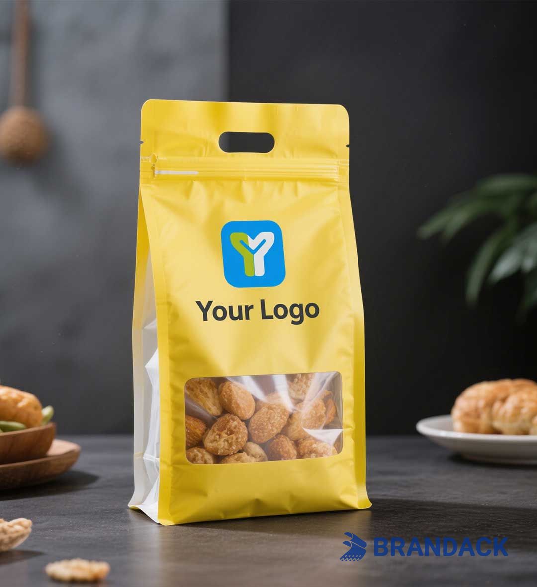 Stand Up Pouch Bags with Window | Design Your Own Pouches Packaging