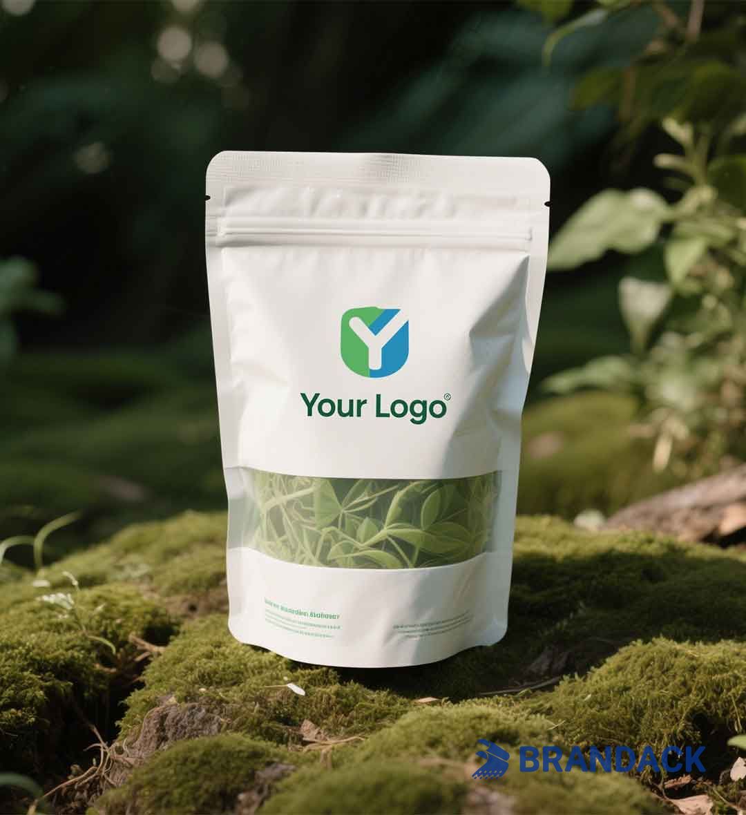 Compostable Kraft Stand Up Pouches Eco-friendly Sustainable Packaging
