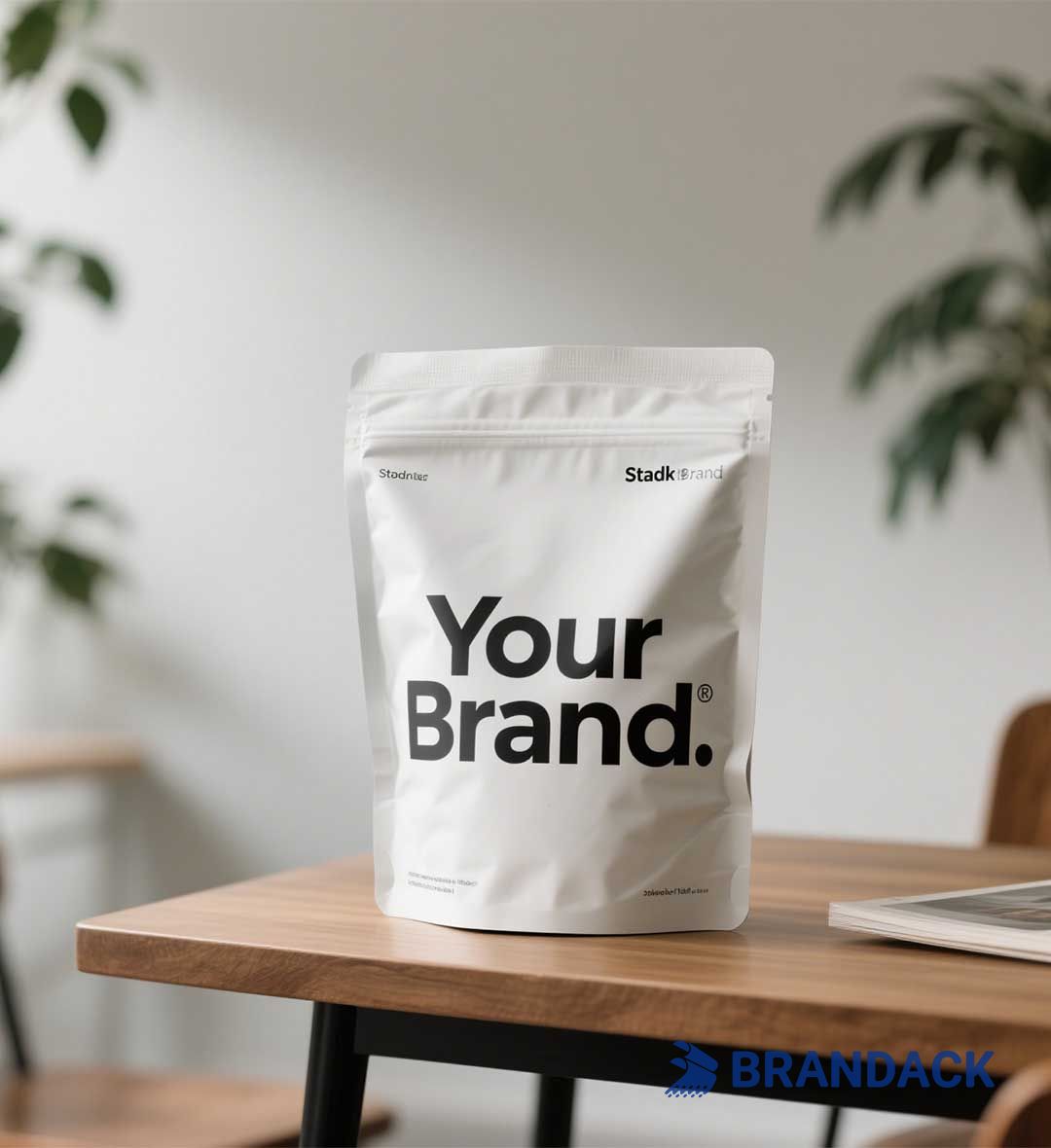 Compostable Kraft Stand Up Pouches Eco-friendly Sustainable Packaging