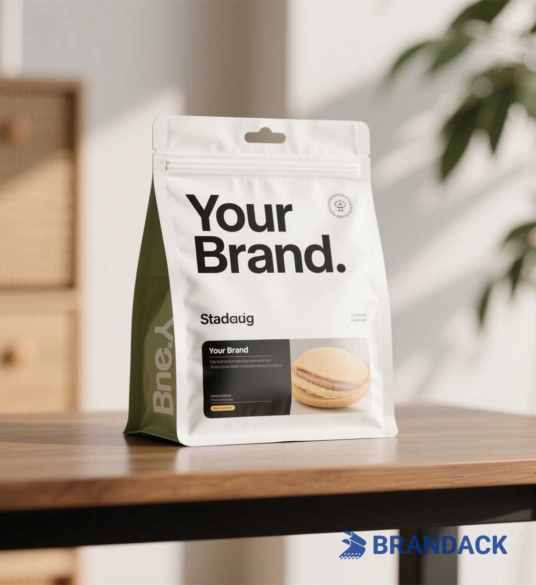 Compostable Kraft Stand Up Pouches Eco-friendly Sustainable Packaging