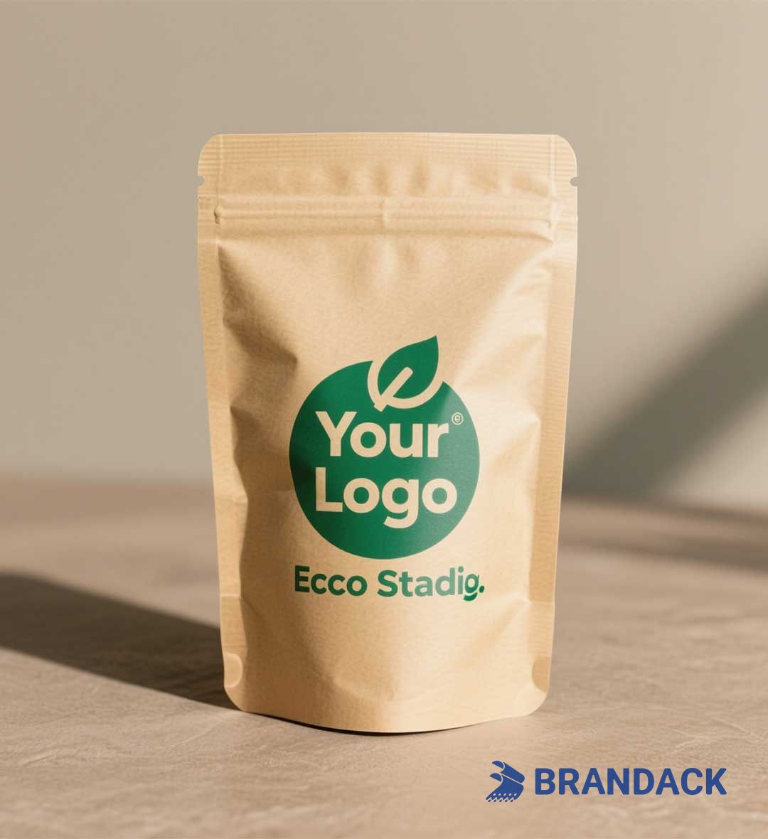 Eco-friendly Biodegradable Kraft Stand Up Pouches to Boost Your Brand