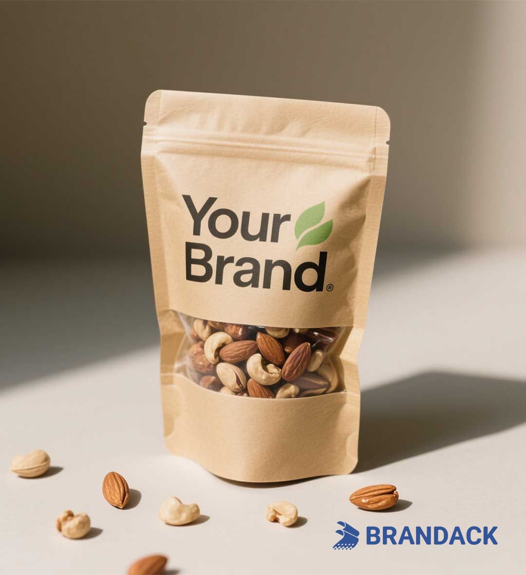 Eco-friendly Biodegradable Kraft Stand Up Pouches to Boost Your Brand