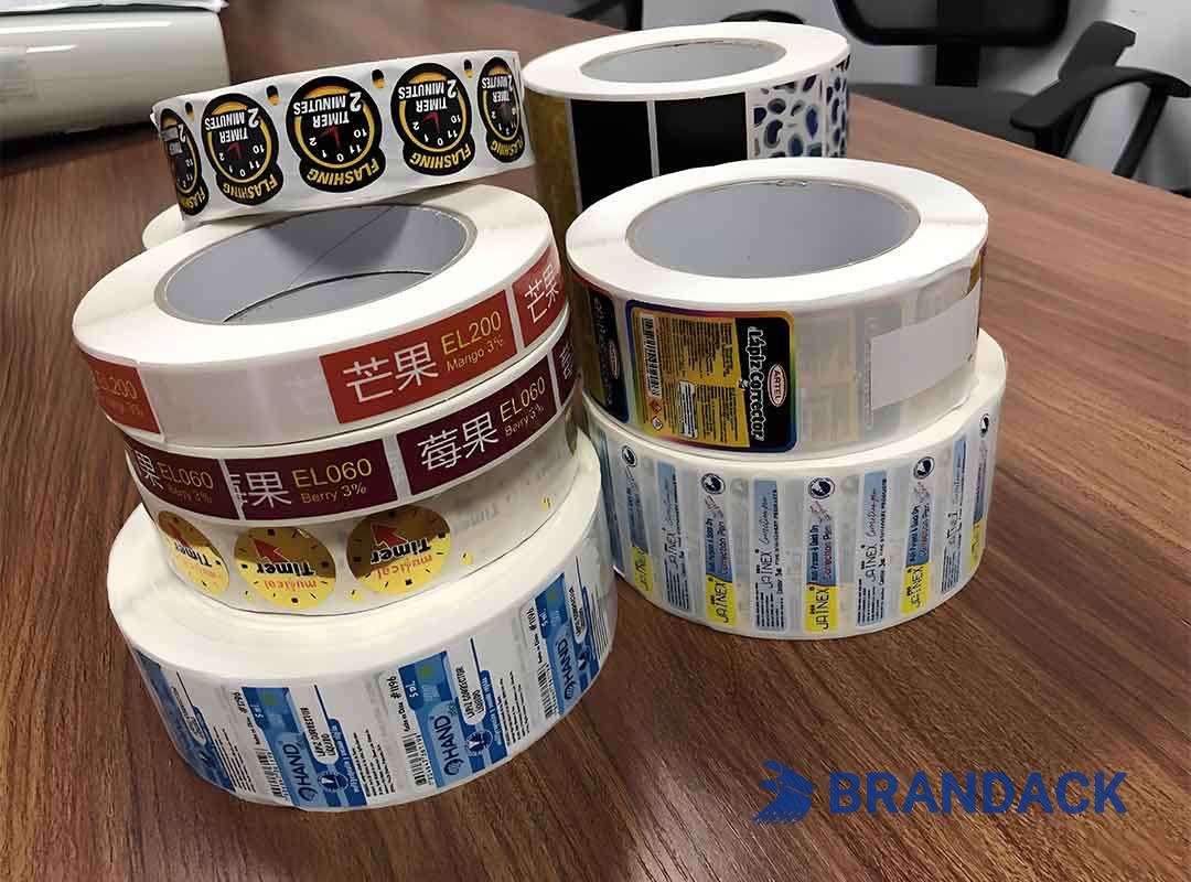 Custom Printed Stickers with Design Service Tailored to Your Brand