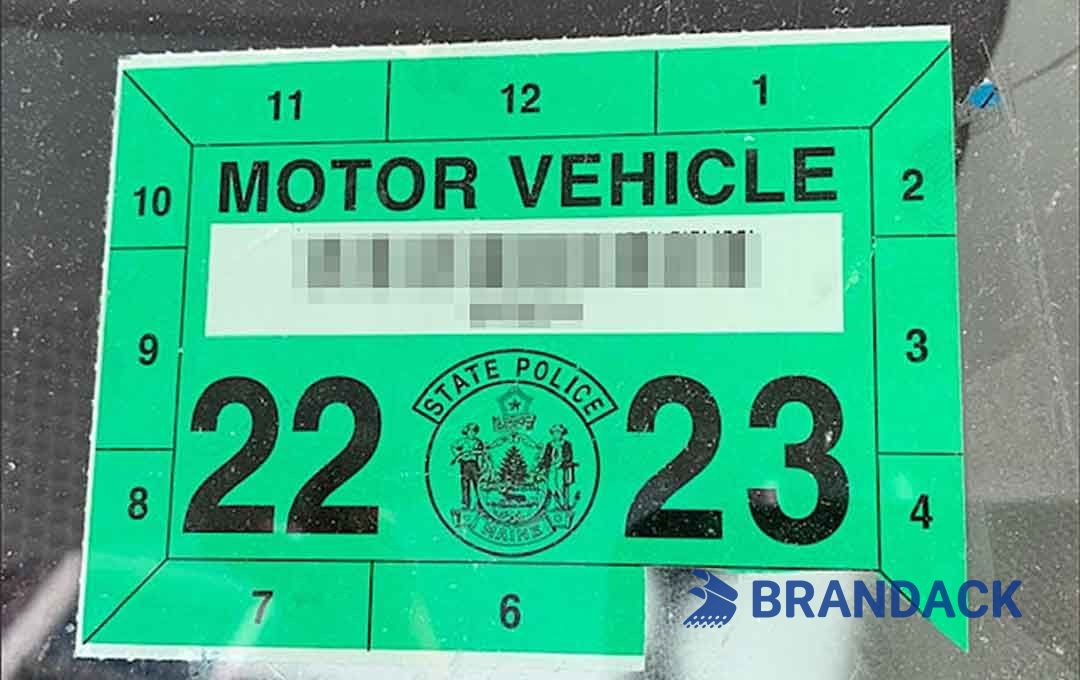 Auto Annual Inspection Sticker Printing Based on Your Templates