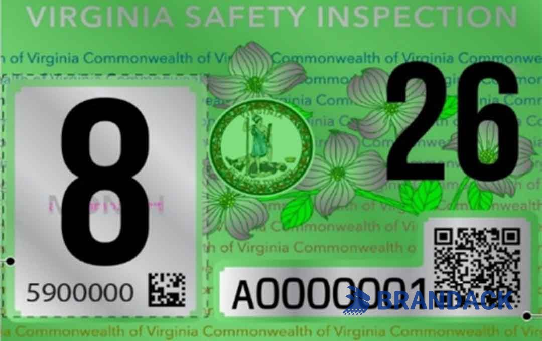 Auto Annual Inspection Sticker Printing Based on Your Templates