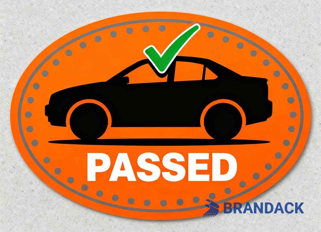 Auto Annual Inspection Sticker Printing Based on Your Templates