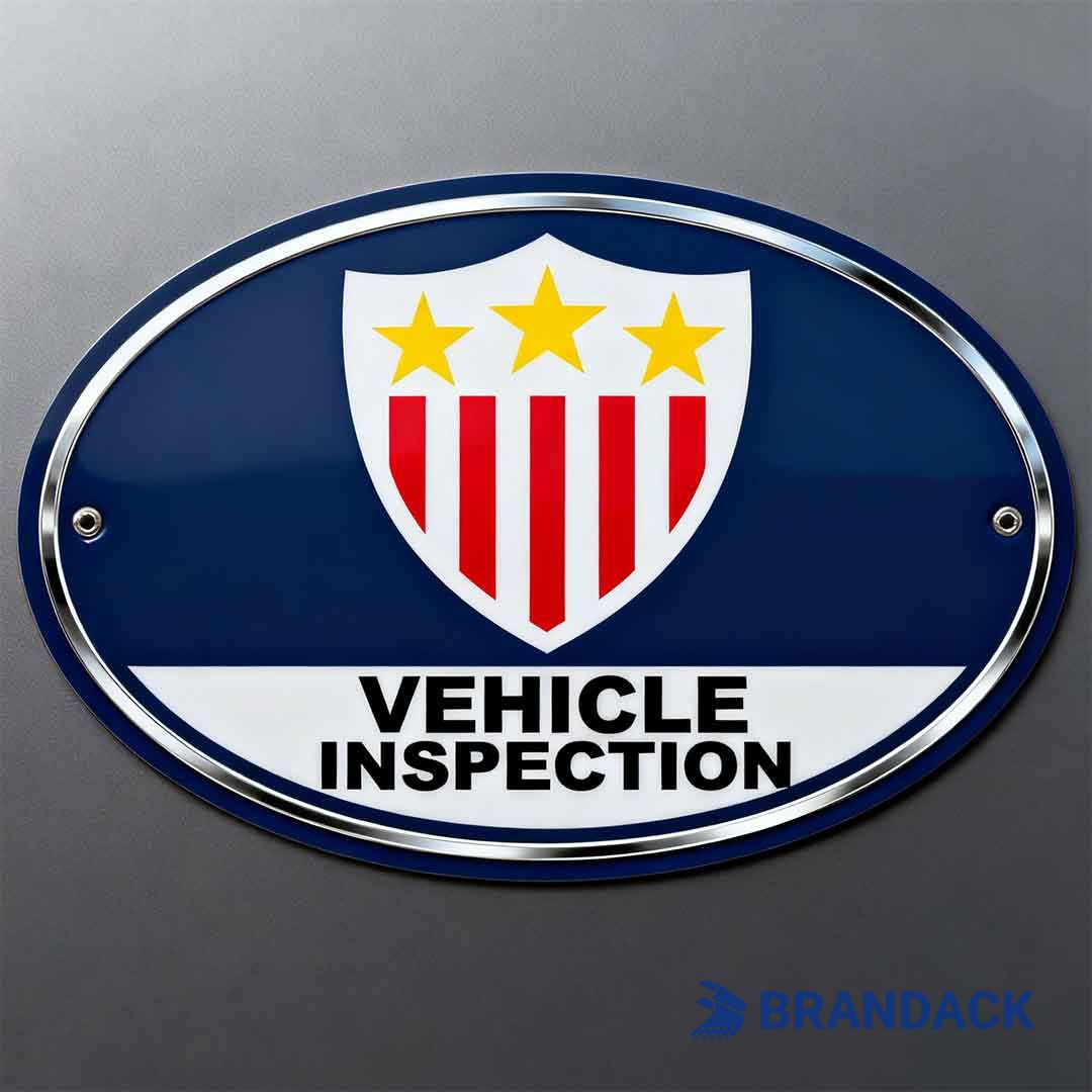 Auto Annual Inspection Sticker Printing Based on Your Templates
