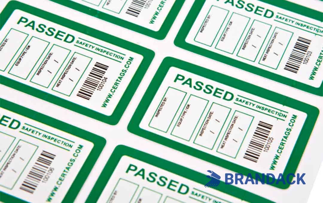 Auto Annual Inspection Sticker Printing Based on Your Templates