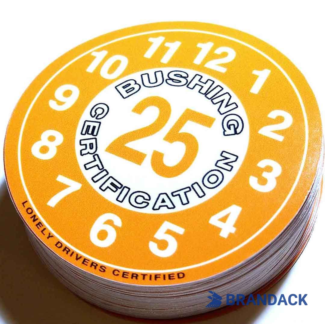 Car State Dot Inspection Stickers Customized According to Templates