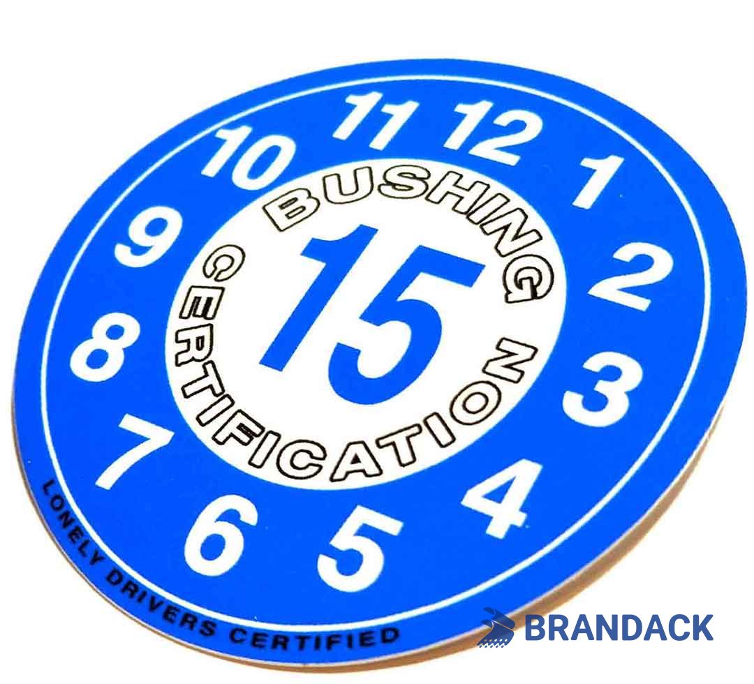 Car State Dot Inspection Stickers Customized According to Templates