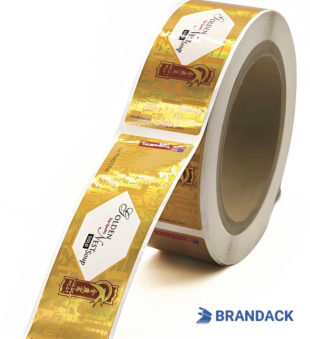 Personalized Vinyl Stickers - Custom Gold Stickers with Logo