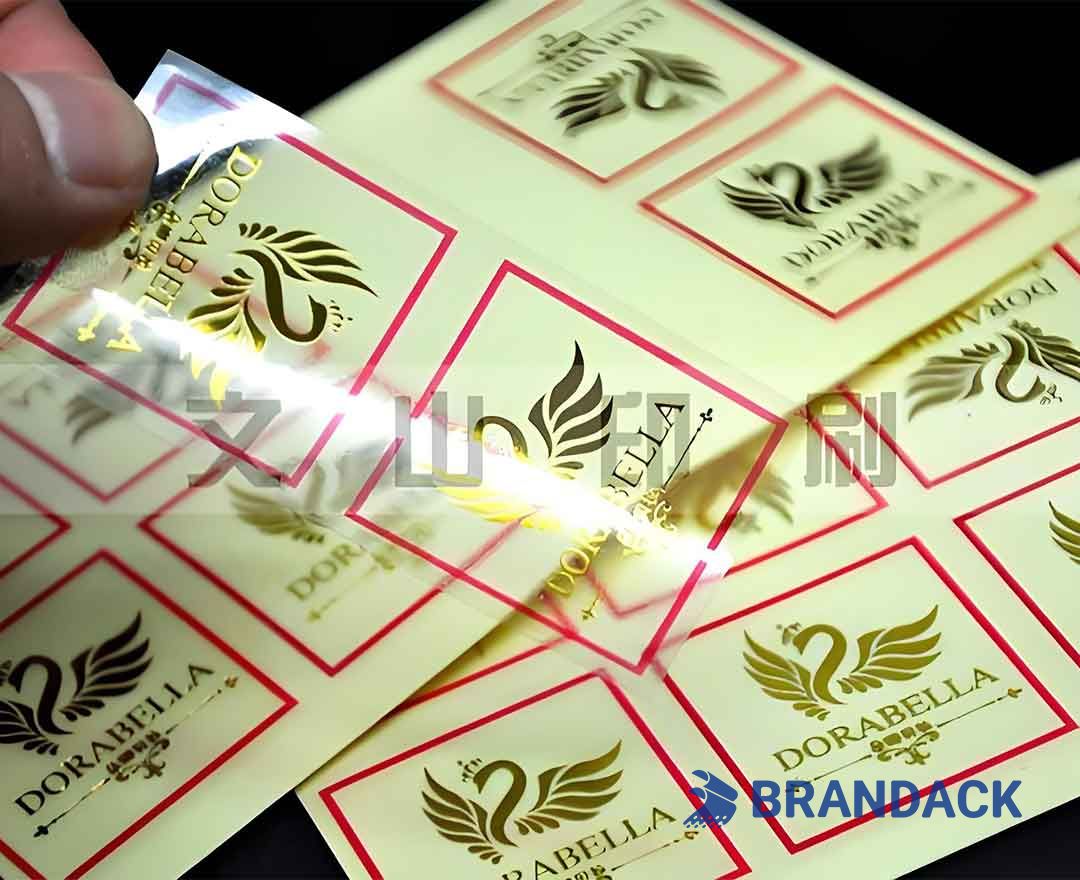 Personalized Vinyl Stickers - Custom Gold Stickers with Logo