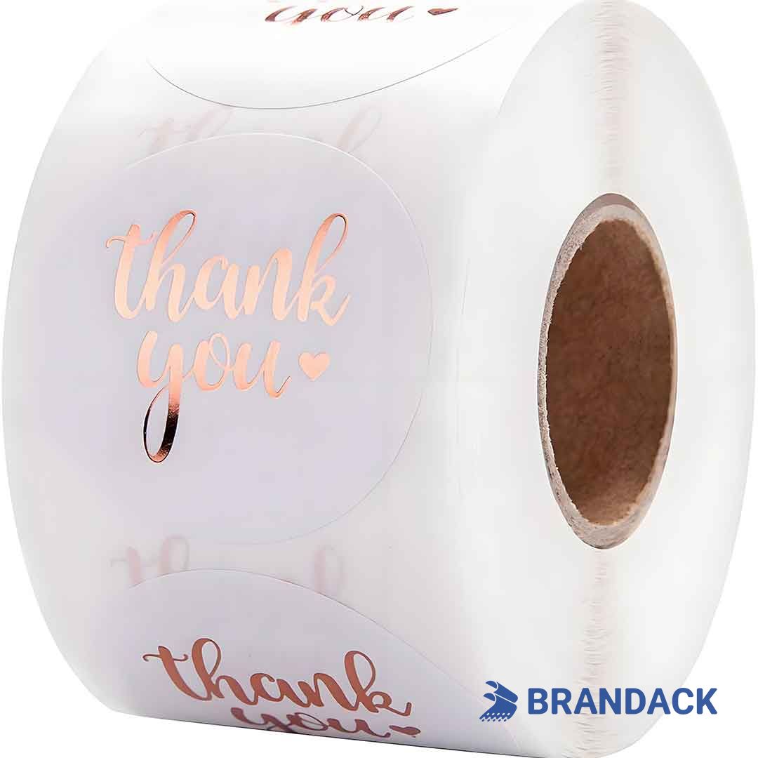 Personalized Vinyl Stickers - Custom Gold Stickers with Logo