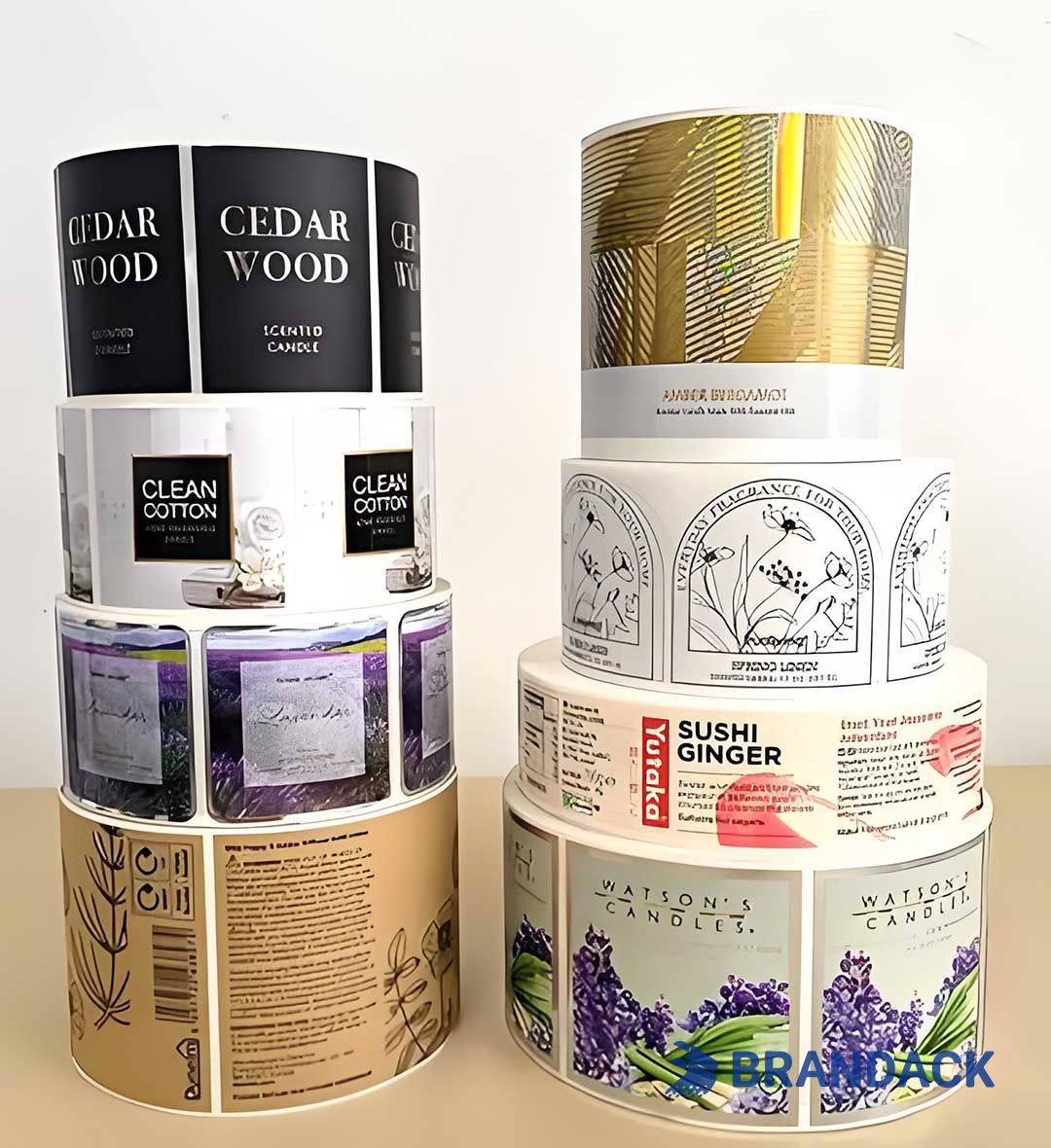 Personalized Vinyl Stickers - Custom Gold Stickers with Logo