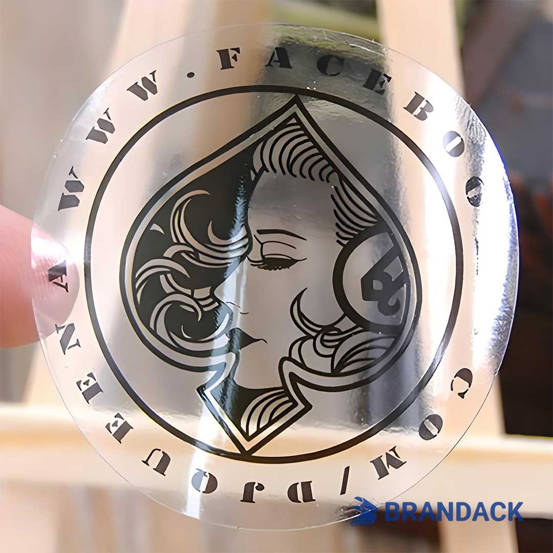Custom Transparent Stickers with Logo Tailored to Your Brand