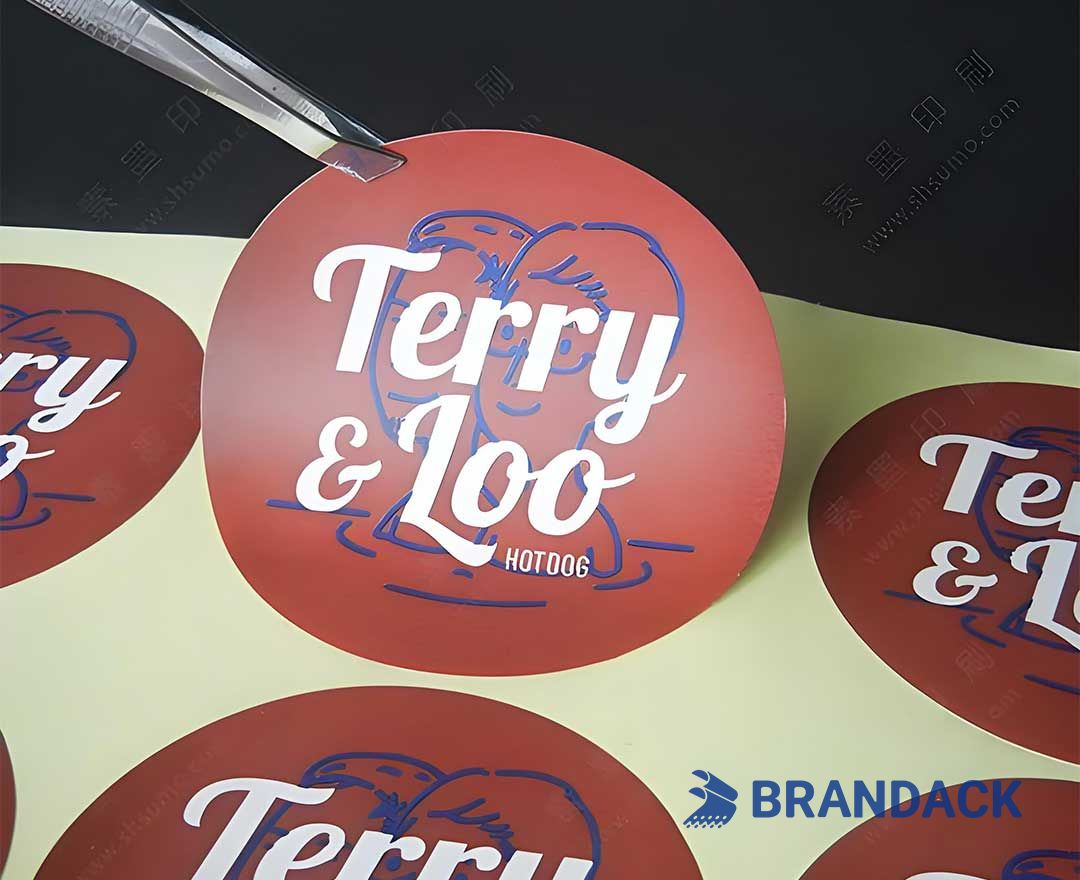 Custom Logo Vinyl Stickers Printing with Design Service