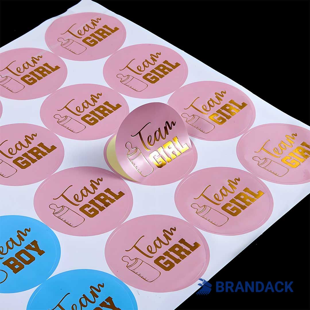 Custom Logo Vinyl Stickers Printing with Design Service