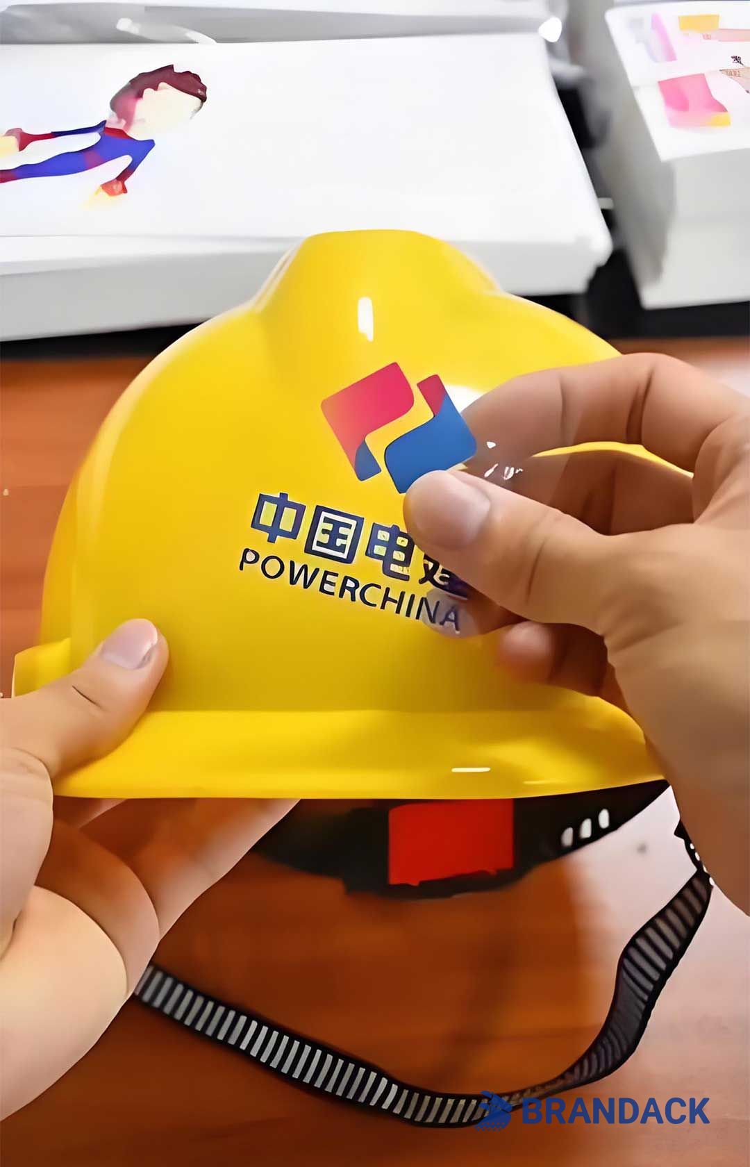 Custom Hard Hat Stickers and Decals with Design Service