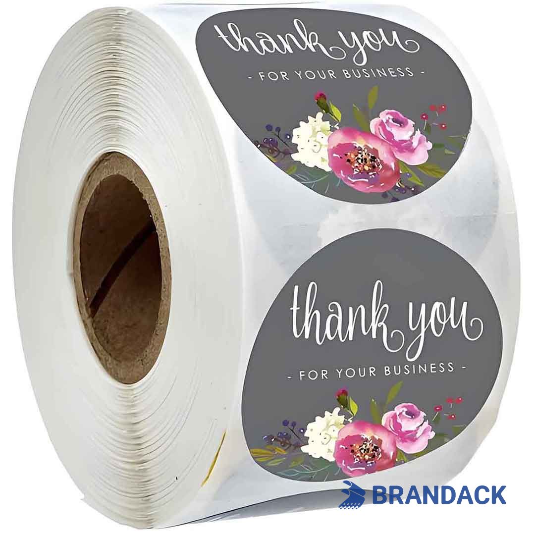 Custom Branded Logo Stickers for Business with Design Service