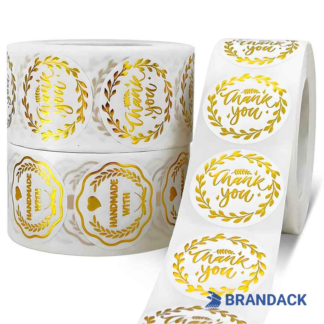 Custom Branded Logo Stickers for Business with Design Service