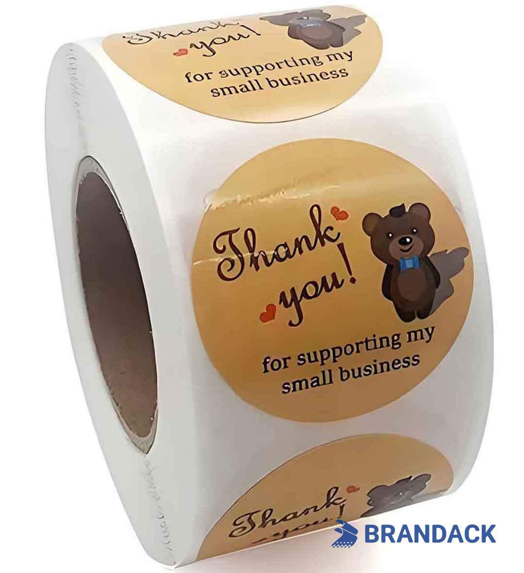 Custom Branded Logo Stickers for Business with Design Service