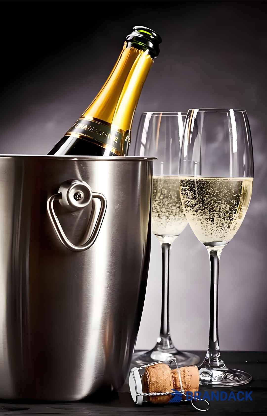 Champagne Bottle Stickers Design and Printing Tailored to Brand Champagne Bottle Stickers Design and Printing Tailored to Brand