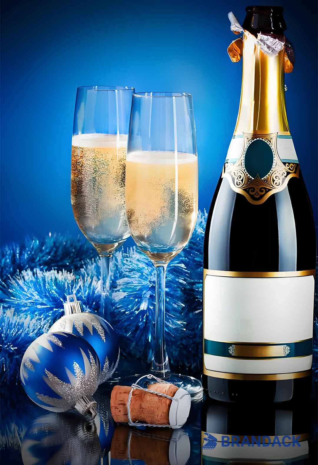 Champagne Bottle Stickers Design and Printing Tailored to Brand Champagne Bottle Stickers Design and Printing Tailored to Brand