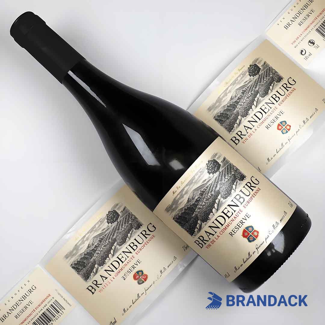 Champagne Bottle Stickers Design and Printing Tailored to Brand Champagne Bottle Stickers Design and Printing Tailored to Brand